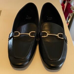 A New Day Black and Gold Loafers